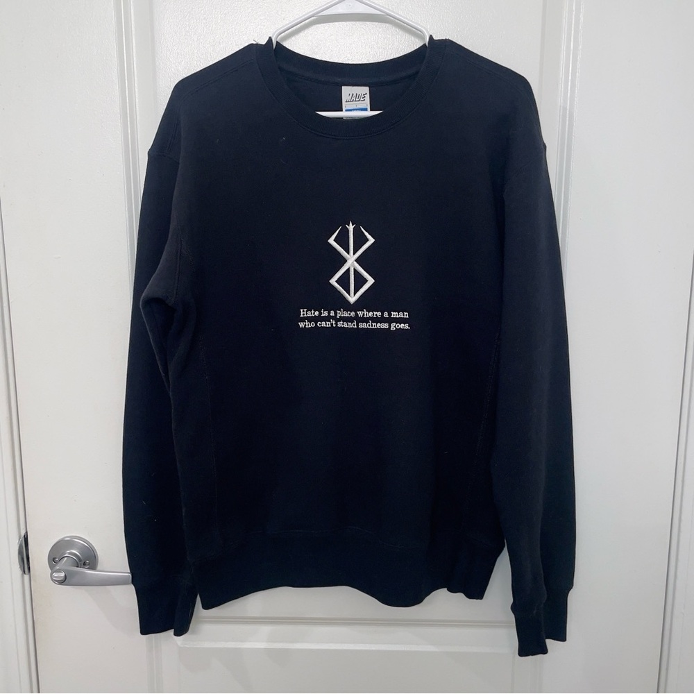 Black Berserk Anime Crewneck Sweatshirt